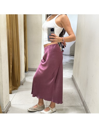 FALDA MIDI SATEN