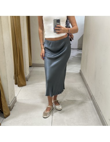 FALDA MIDI SATEN