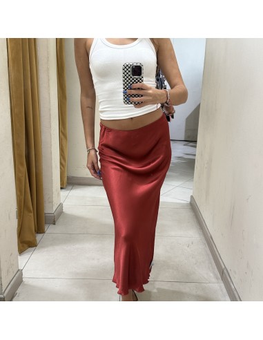 FALDA MIDI SATEN