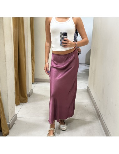 FALDA MIDI SATEN